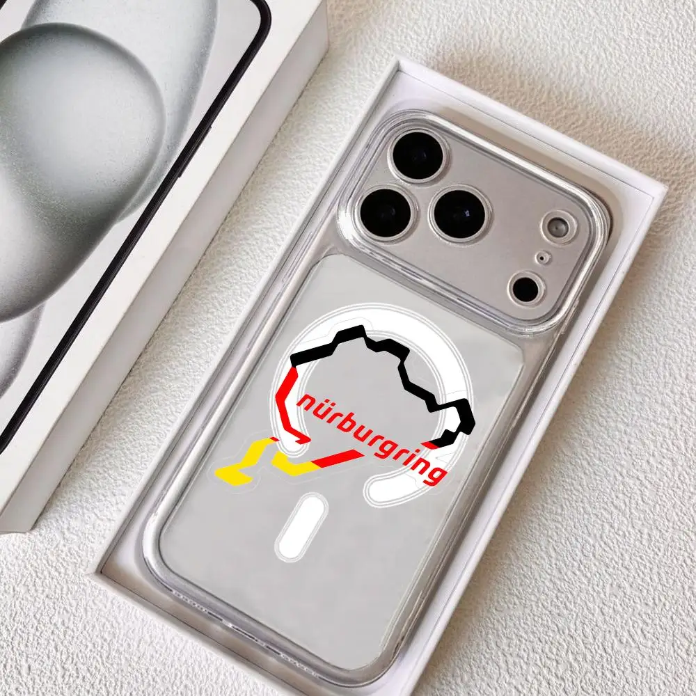 

Nurburgring Runway Germany Phone Case for iPhone 17 16 15 14 13 12 11 Pro Max Plus Clear Magnetic Shockproof Scratch-Resistant