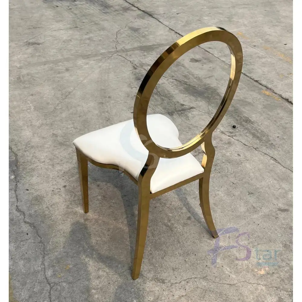 Factory Price Stainless Golden Steel Luxury Banquet Wedding Stainless Steel Event Dining Chair