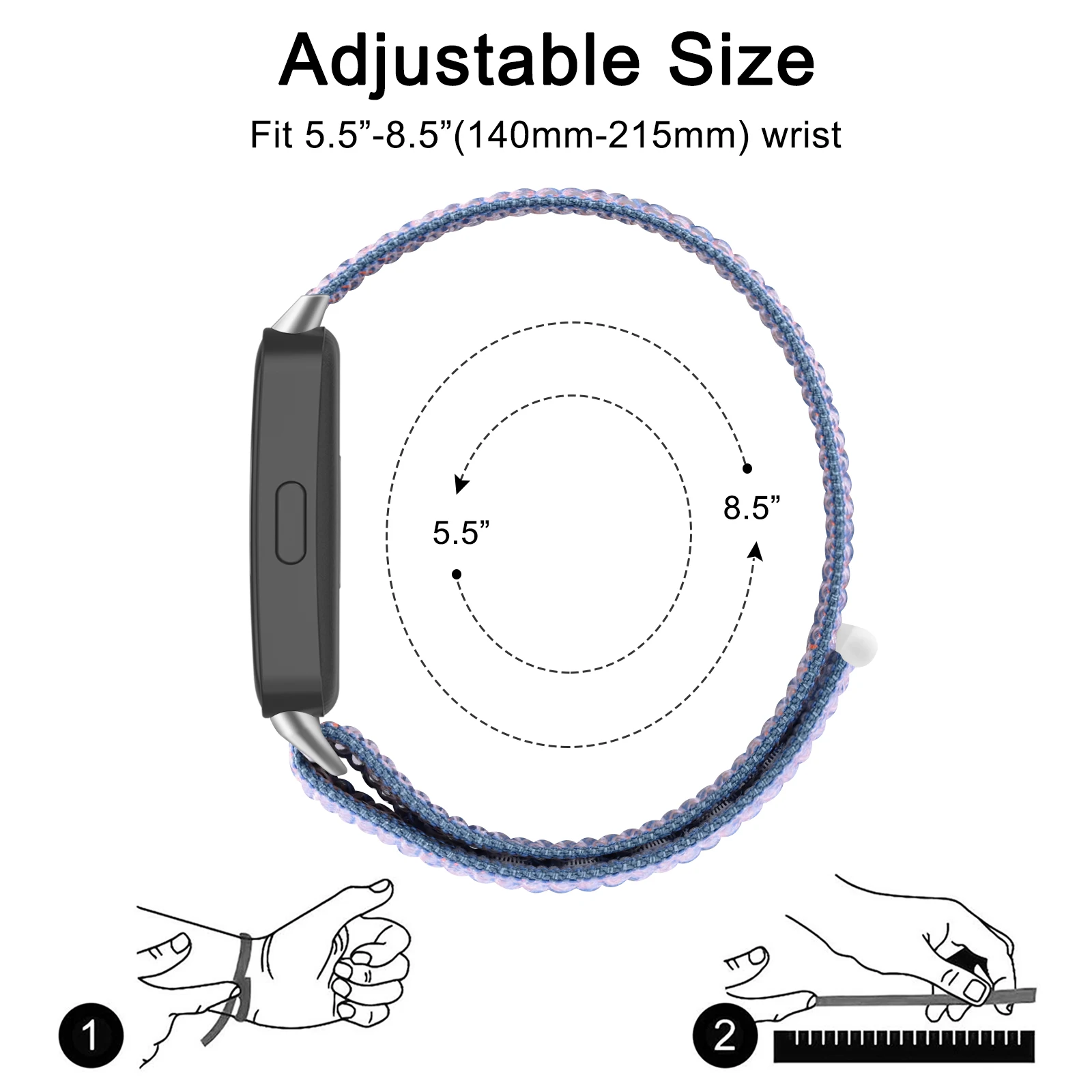 حزام نايلون لهواوي باند 8 9 10 كوريا ملحقات الساعة الذكية استبدال حزام الرياضة المعصم حزام الساعات لهواوي باند 10 9 8