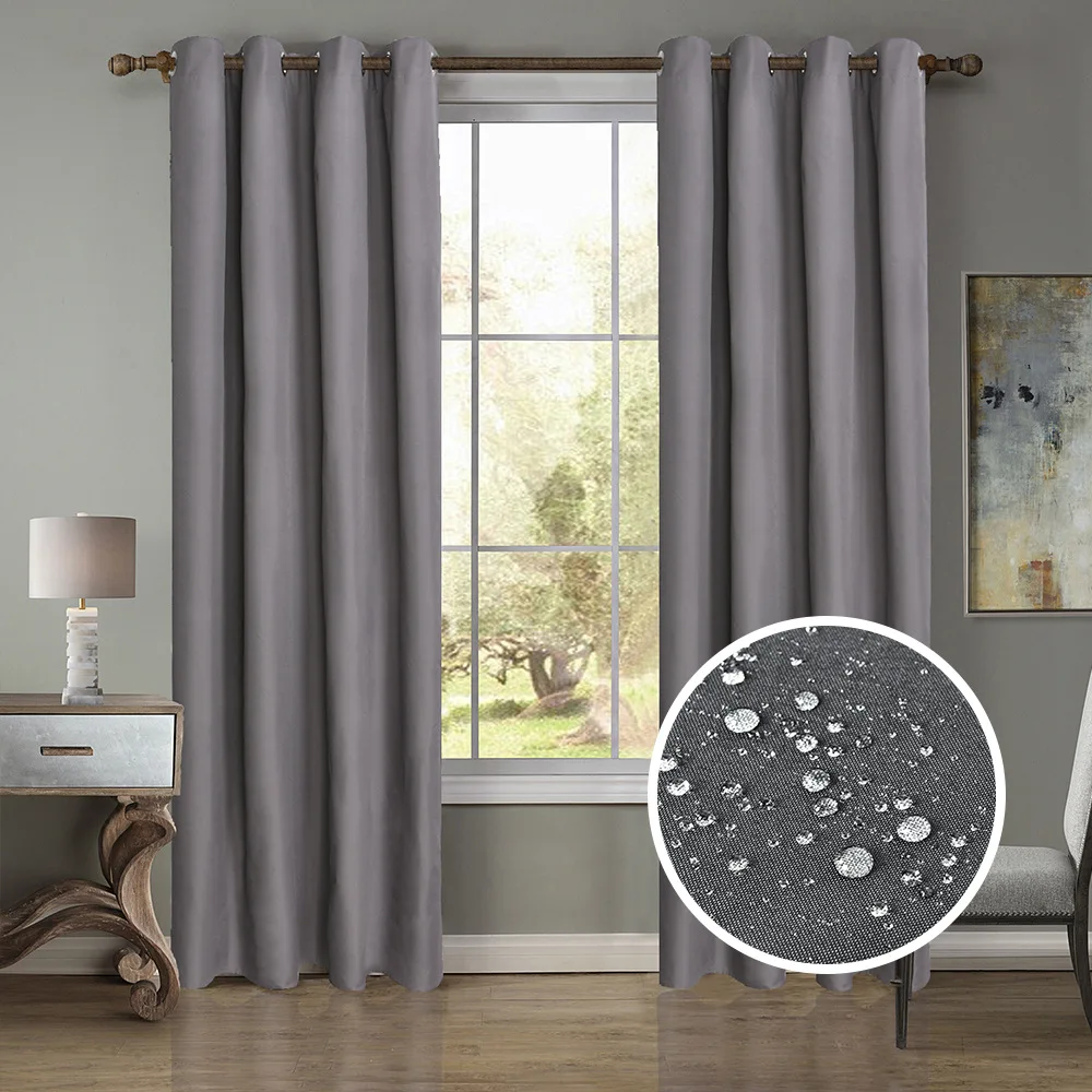 

Blackout Curtain for Living Room Bedroom Kitchen Home Decoration Curtain Modern Simple Style Woven Solid Color 5 Colors Optional