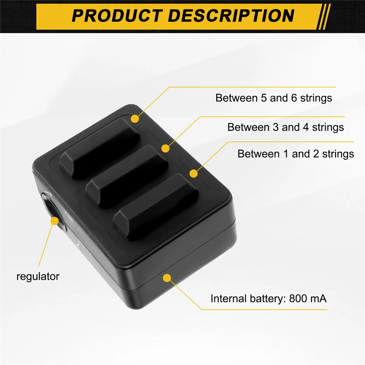 Guitar Tone Completer Sound Opener simuliert die Vibration des tatsächlichen Gitarrenspiels und erreicht das volle Klangpotenzial HK-01