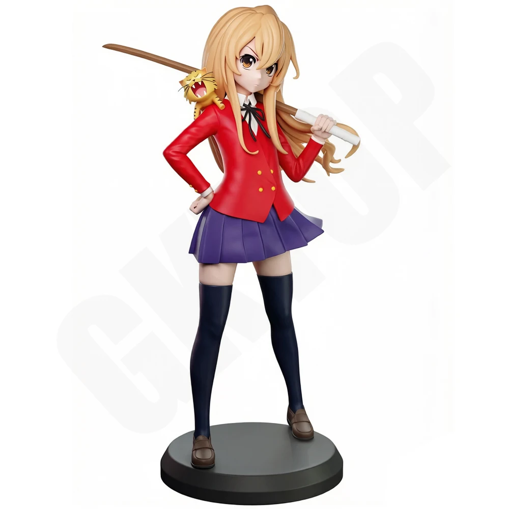 1/24 Confident Girl With Sword Cat Companion 3D Printed Gray Resin Statue GK Figure Toy Miniature Model Unpainted Unassembled