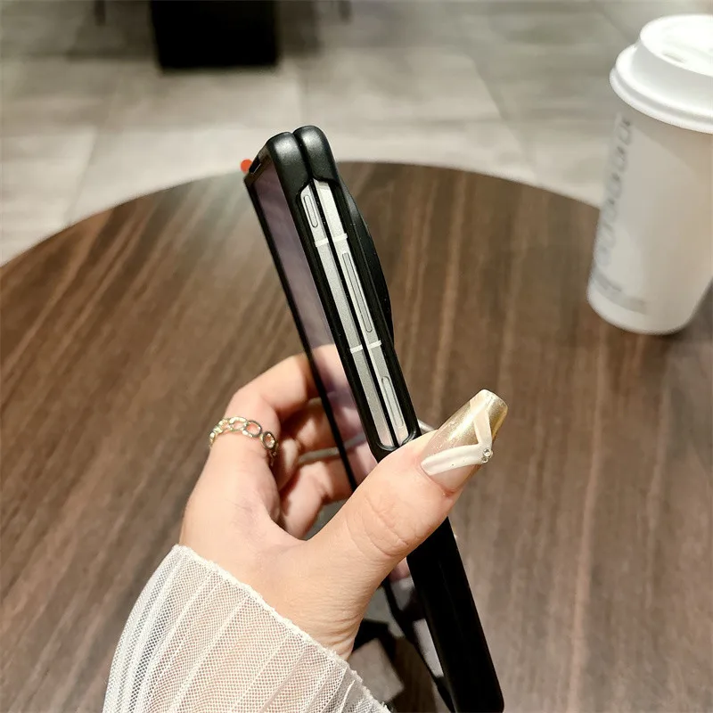 

Роскошный матовый матовый чехол для Vivo X Fold5 Fold 5 5G, жесткий противоударный чехол для мобильного телефона из ПК с закаленной пленкой