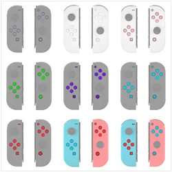eXtremeRate Replacement ABXY Direction Home Capture + - Jelly Buttons, Two-Tone with Symbols for Nintendo Switch & OLED Joycon