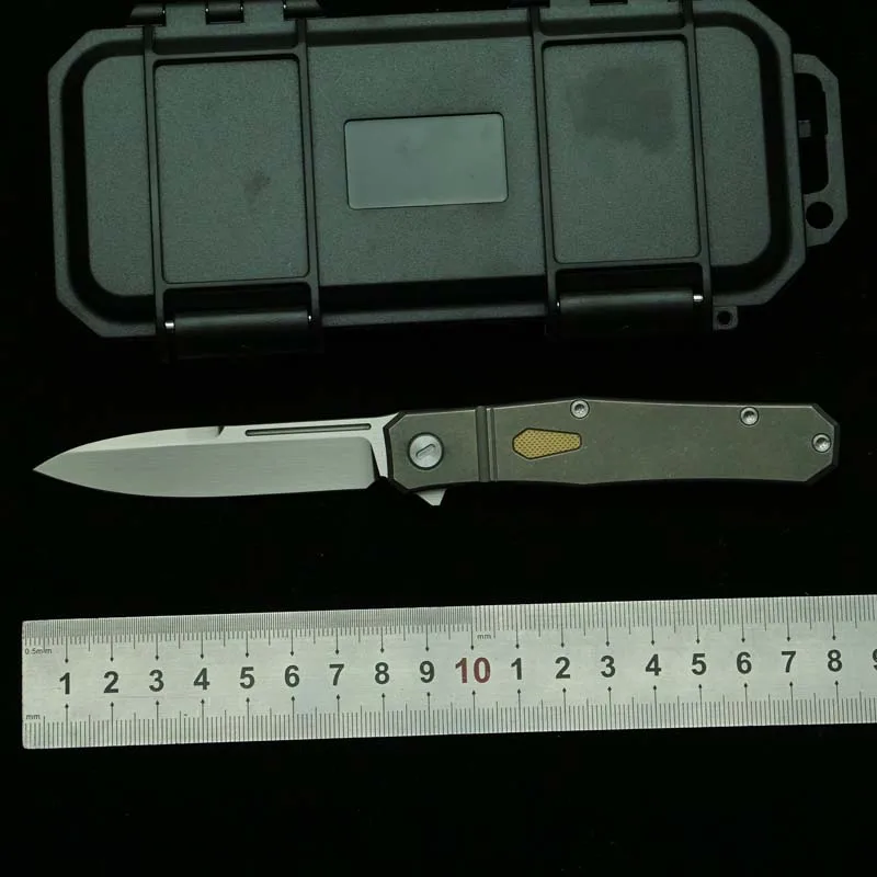 LEMIFSHE New L06 Folding Knife Titanium Alloy Handle Real M390 Blade Outdoor Camping Hunting Survival Multifunctional EDC Tool
