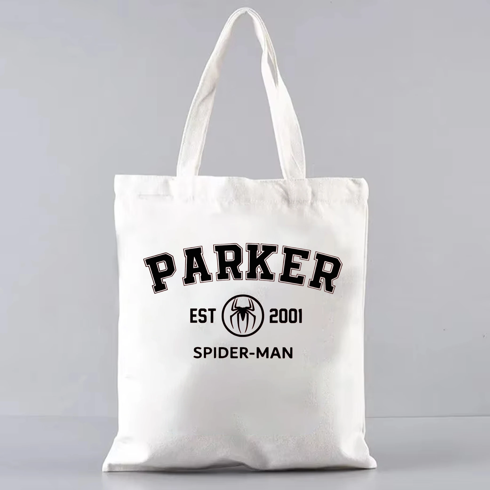 Spider man tote bag Parker 2001 vintage canvas shoulder bag Avengers tote bag Spiderman Superhero cosmetic bag Marvel merch