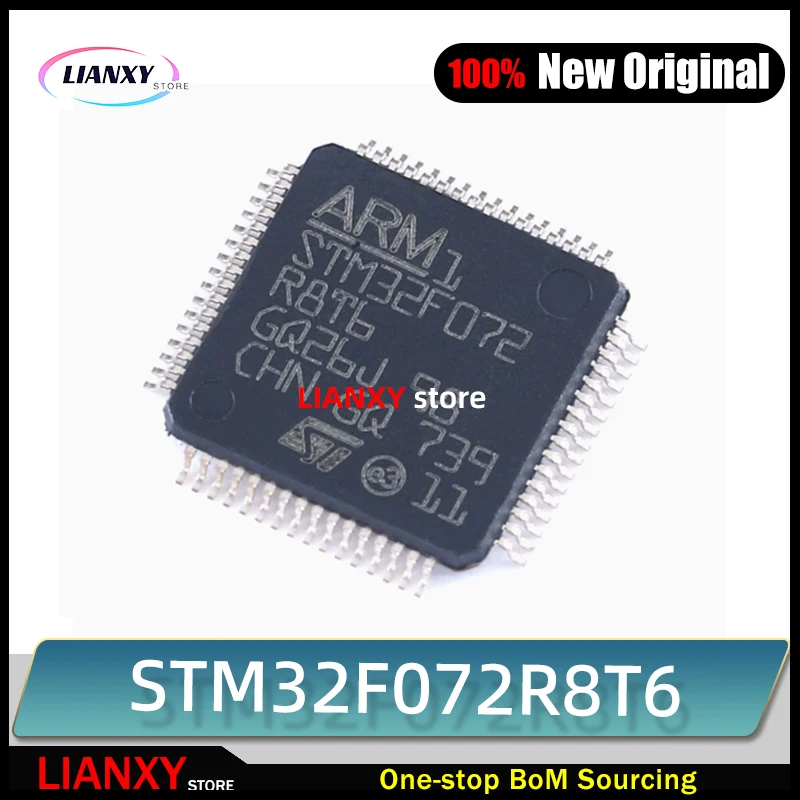 5 Pièces,Puce Ic Stm32F072R8T6 Lqfp-64 Nouveau Et Original 32-Bit Mcu