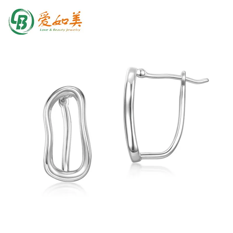

New Temperament Irregular Earrings 18K Gold PT950 Platinum Silver Plated 7-layer Gold Earrings, Niche Design Earrings