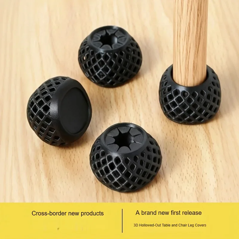 4pcs Chair Leg Pads/Protectors – Universal Fit, Featuring a Thickened 3D Hollow Self-locking Design,Protect Hardwood Floors