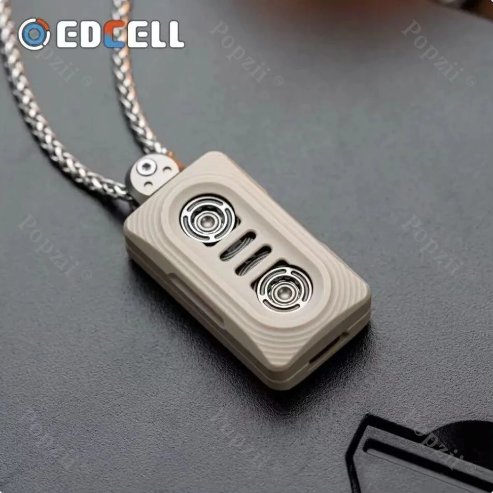 EDCELL نظرة خاطفة EDC Tapedrive تململ المنزلق قلادة دفع المنزلق EDC الميكانيكية المغناطيس تململ المنزلق ألعاب القلق متعددة