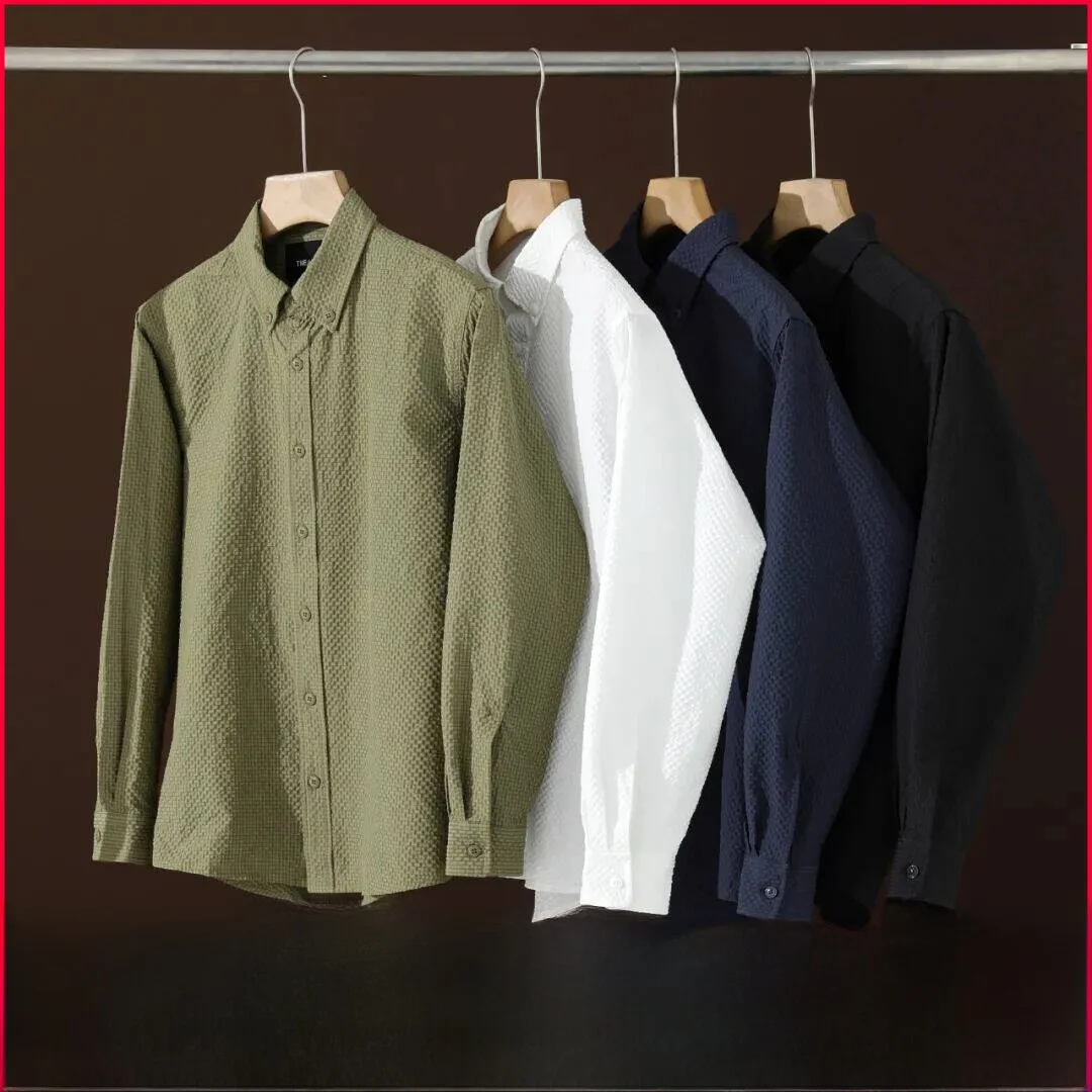 

Мужская легкая рубашка Nordic Luxury с длинным рукавом для активного отдыха, премиум-качество, дышащий полиэстер, весна-осень