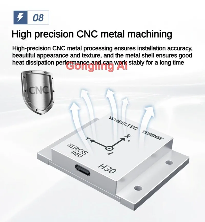 H30 MINI H30WP H30 9-assige IMU-navigatiemodule Hoge precisie gyro-accelerometer Magnetometer AHRS-houdingssensor voor ROS2-kit