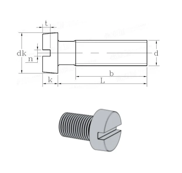 50pcs Pure Titanium GR2 DIN84 M1.2*2/3/4/5/6/8 Round Head Screw Cup Cylindrical Head Slotted Small Screw Anticorrosion Antirust