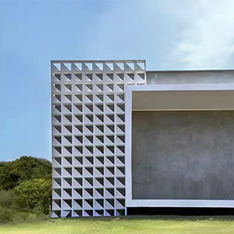 

Triangular Cement Hollow Brick Mold 20 * 20 * 6Cm Square Porous Brick, Door Head, House Partition, Outdoor Decorative Wall