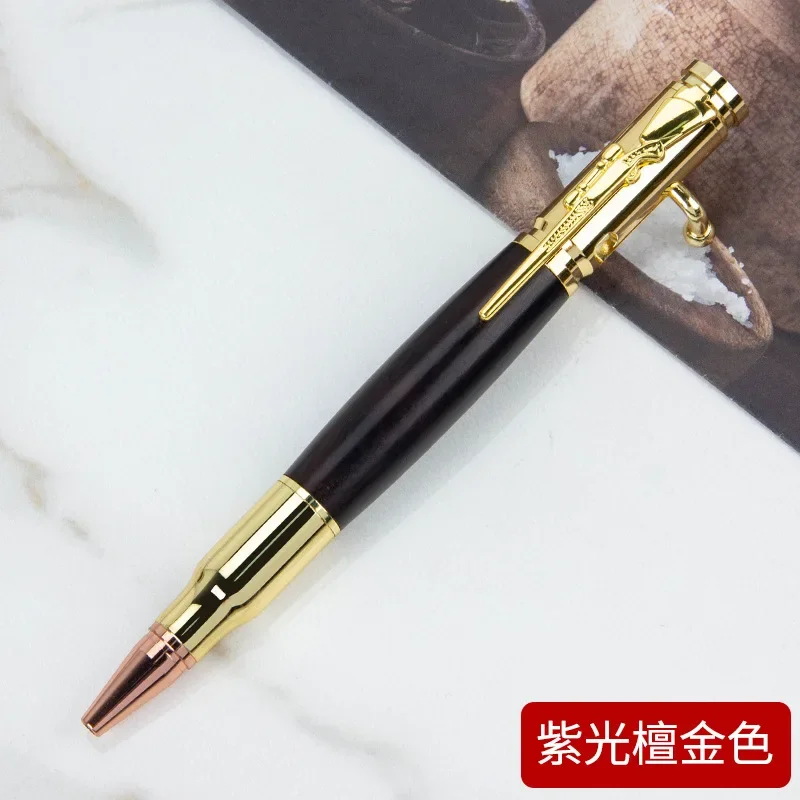 Professioneller Bolt Action-Kugelschreiber – 1 Stück langlebiger Metall-Holzstift, Geschenk für Reisen, Büro, Schule, Hochzeit – Detail 13