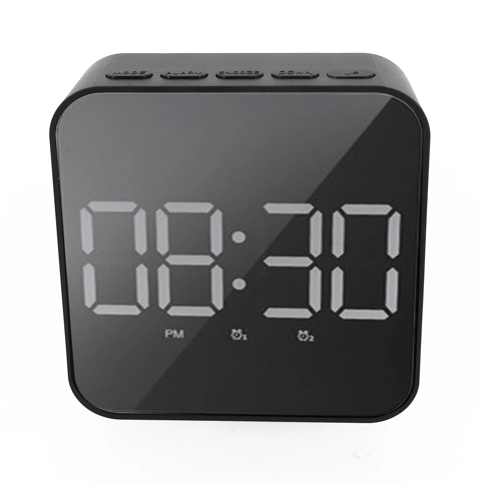 Battery Powered LED Alarm Clock Multi-Function Clock Power Saving Mode Snooze Function Dual Power Options Night Mode