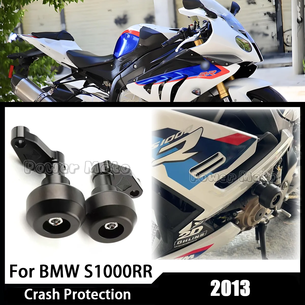 

Fit For BMW S1000RR 2013 Motorcycle Falling Protection Frame Slider Fairing Guard Crash Pad Protector
