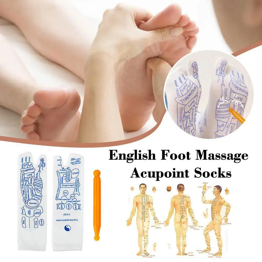 

Массажные носки для облегчения усталости ног, точечный массажер для ног, точечный физиотерапевтический инструмент, инструменты для рефлексологии, носки для ухода за ногами S1G9
