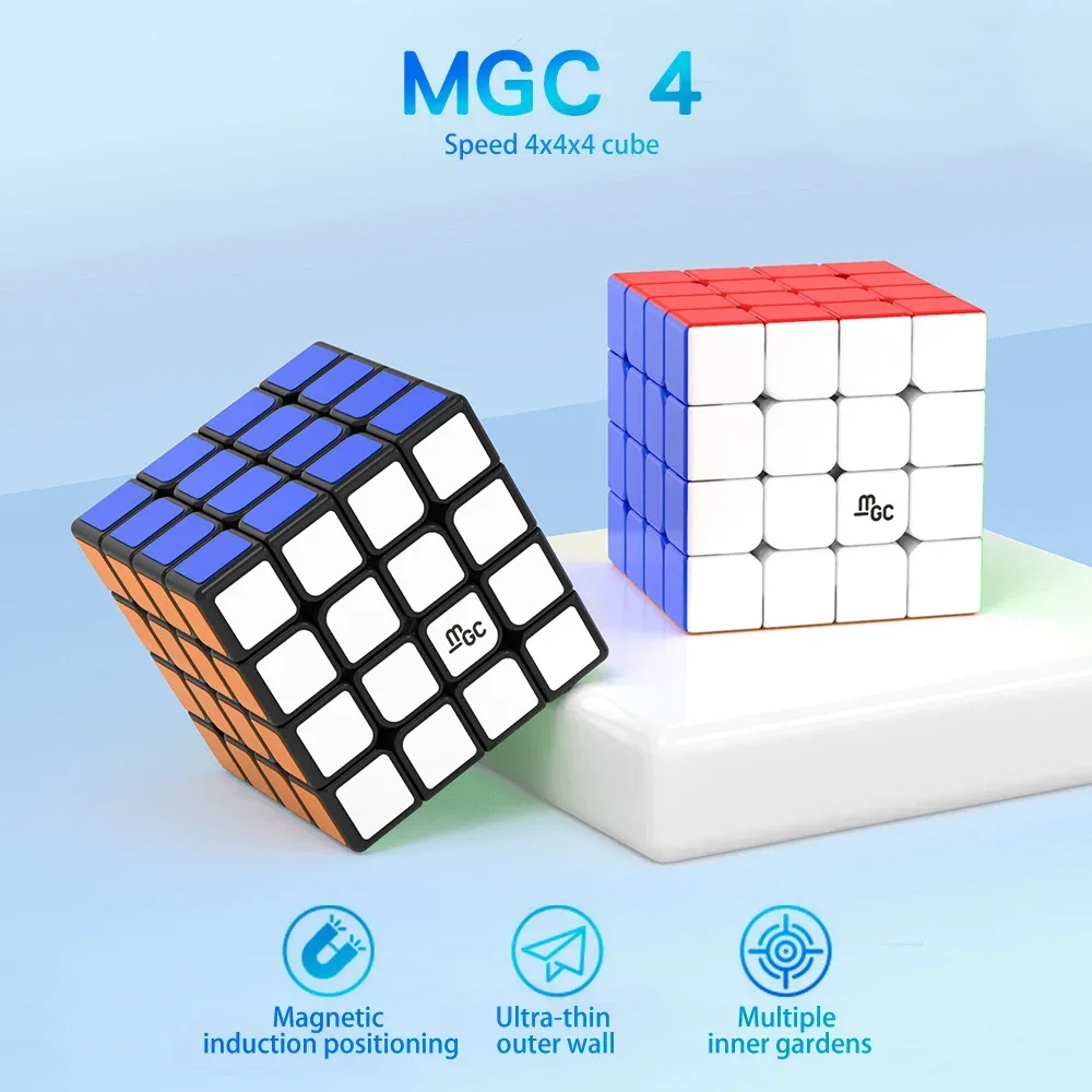 [Picube] YJ MGC 4x4 Speed Magic Cube Puzzle Cubo Magico Educational Toys Kids MGC 4 M 4M mgc4 M 4x4x4 Puzzle Yongjun Magico Cubo