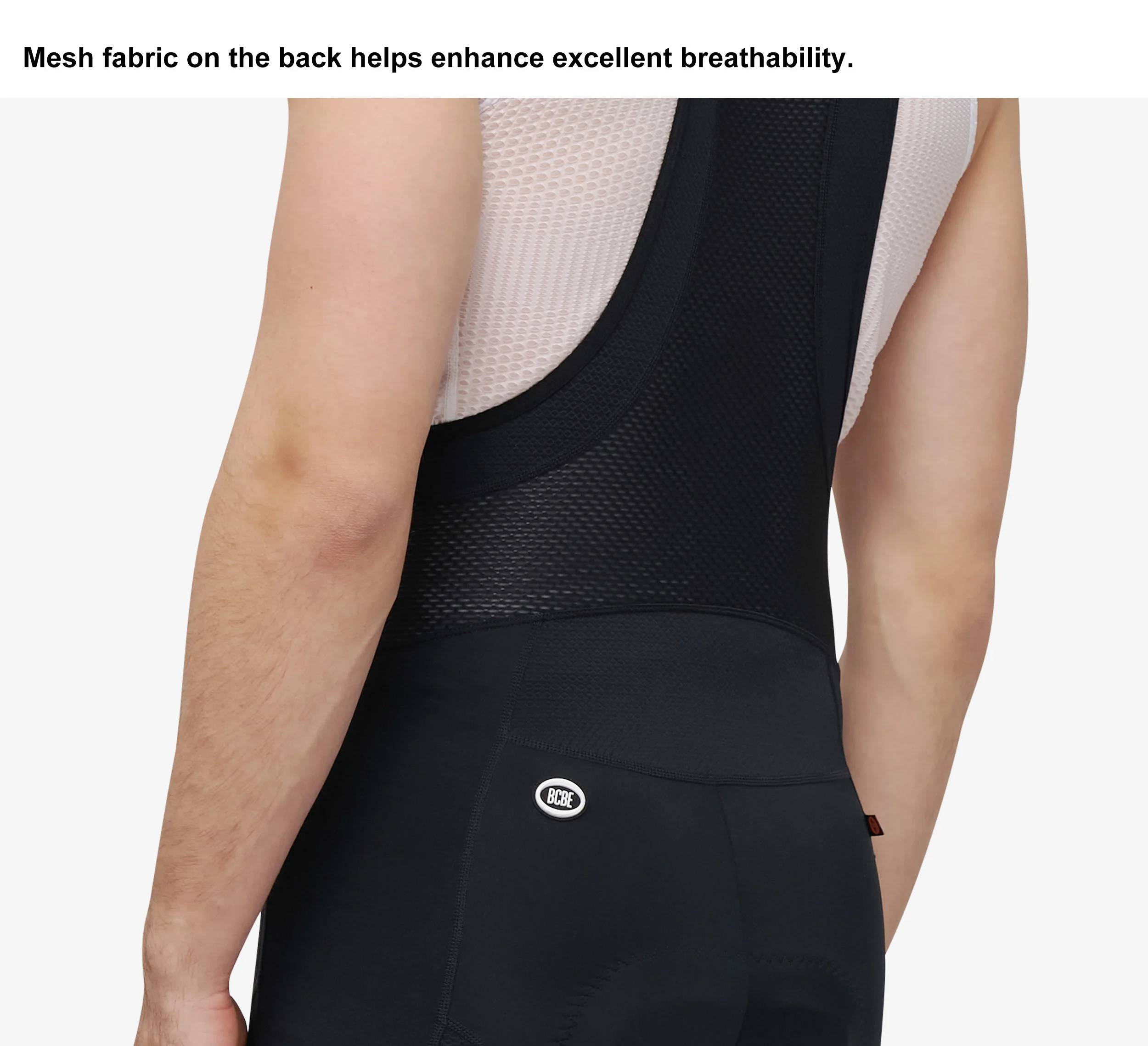 BCBE-ING Herren Radsport-Trägerhose Pro 7Hours Italy mit Elastic Interface Polsterung, MTB- und Rennrad-Trägerhose, Fahrradhose – Detail 9