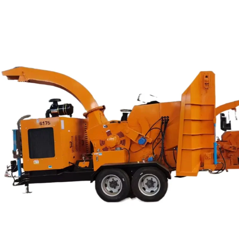 Wood Chipper Crusher Mill Pallet Crushing Wood Pallet Shredder Mobile Sawdust Wood Chipper Shaving Branch Grinder Cutting Blades