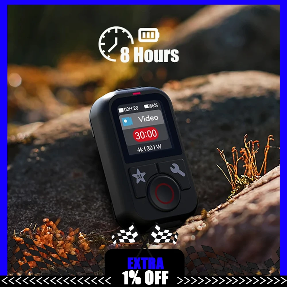 

TELESIN Waterproof Bluetooth Remote Control For GoPro Hero 13 12 11 10 9 8 Max With Wrist Strap For Action Camera Accessories