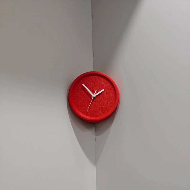 

Corner Wall Clocks Wall Art Clock Bedroom Decor Living Luxury No punching required