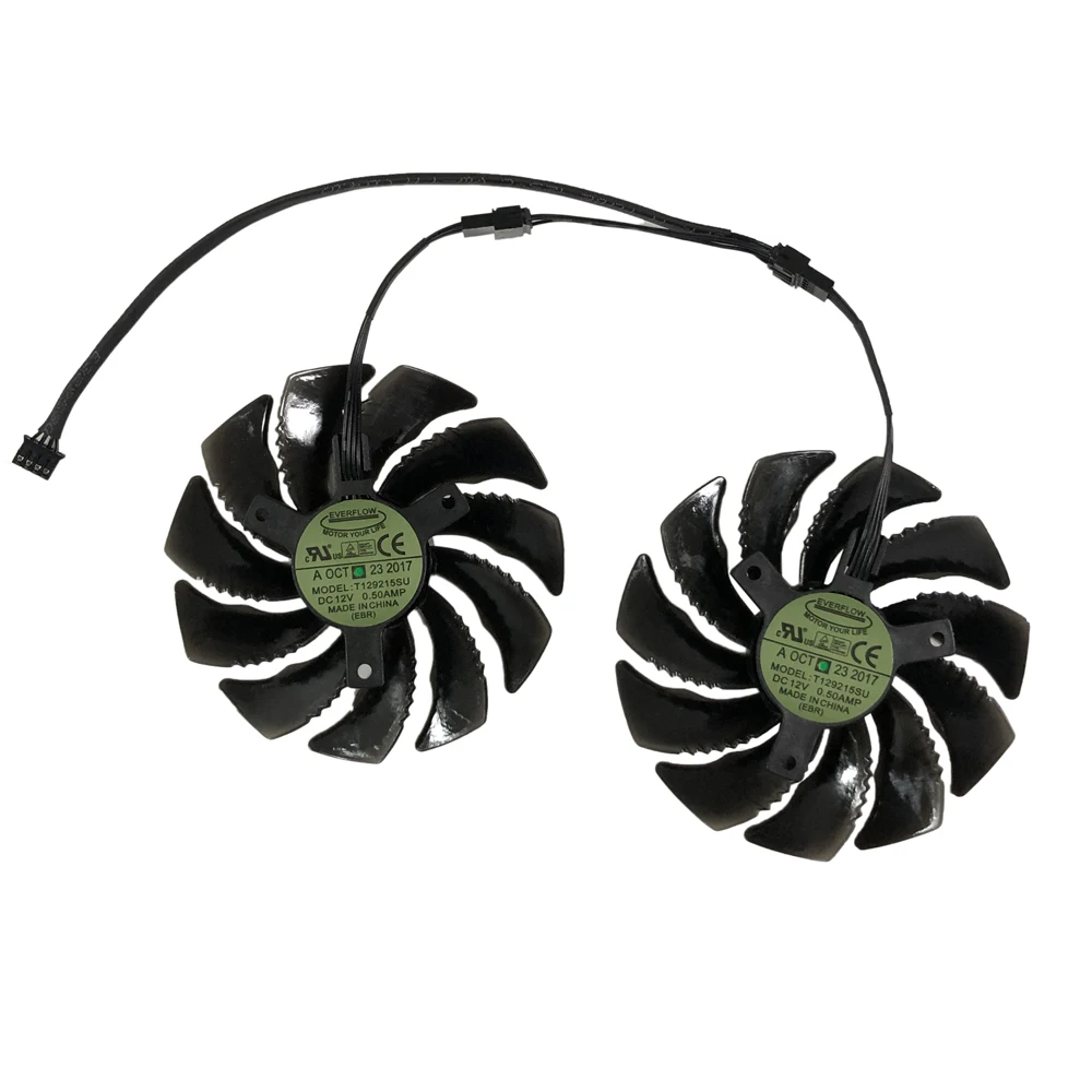 2Pcs/Set,T129215SU,90mm Diameter,Graphics Card fan,GPU Cooler,For
