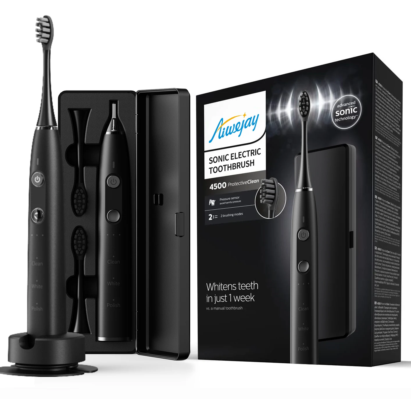 Automatic Automated Electrical Adult Small Dupont Premium Cepillo Portable Travel Electric Sonic Toothbrush