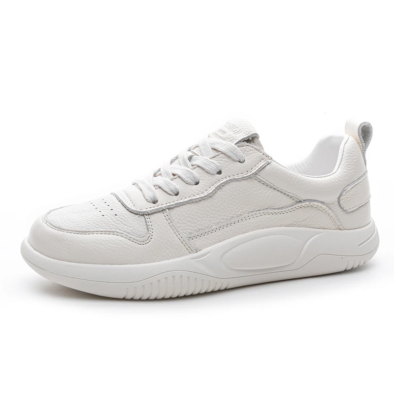 Zapatillas Deportivas Casuales de Verano para Mujer, Zapatos para Caminar Suaves y Cómodos de Cuero Genuino, Zapatos de Talla Grande para Mujer, Zapatos Blancos de Primavera para Mujer