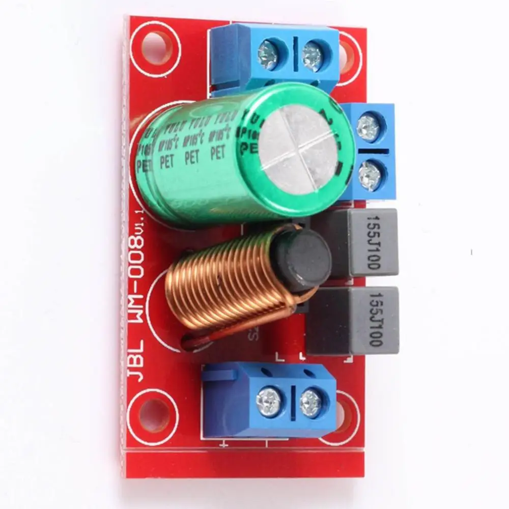 E6K1 Fácil instalación Filtro cruzado ajustable para graves agudos Altavoz divisor de frecuencia de audio de 2 vías