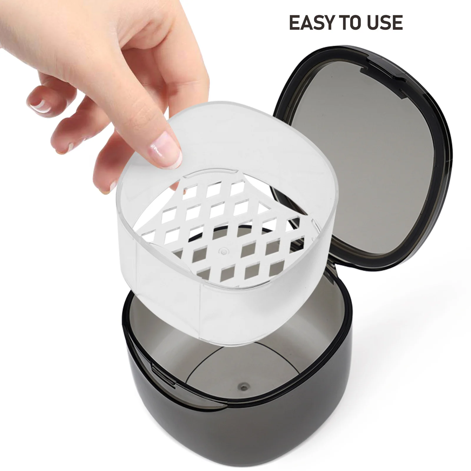 

Denture Holder Braces Cleaning Box Retainer Container Portable Case for False Teeth Supplies Travel Storage