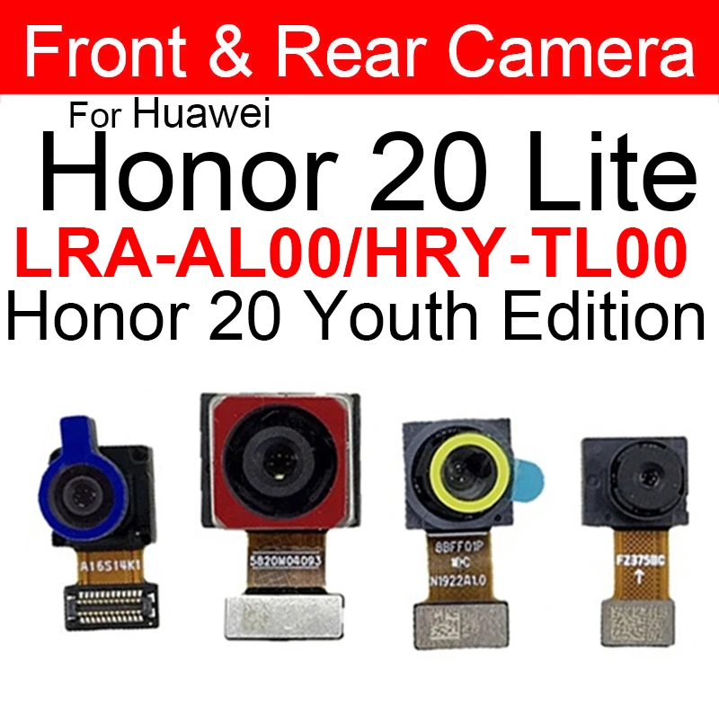 

Front Rear Camera For Huawei Honor 20 Lite LRA-AL00 HRY-TL00 20 Youth Edition Back Front Facing Small Camera Flex Cable Parts