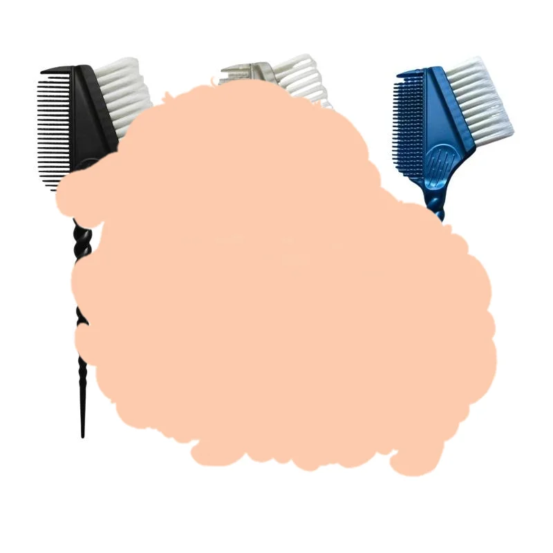 1Pc Professional Hair Coloring Brush Hair Tinting Dye Brush For Barbershop Fashion Glitter Comb Handle Hair Styling Tool