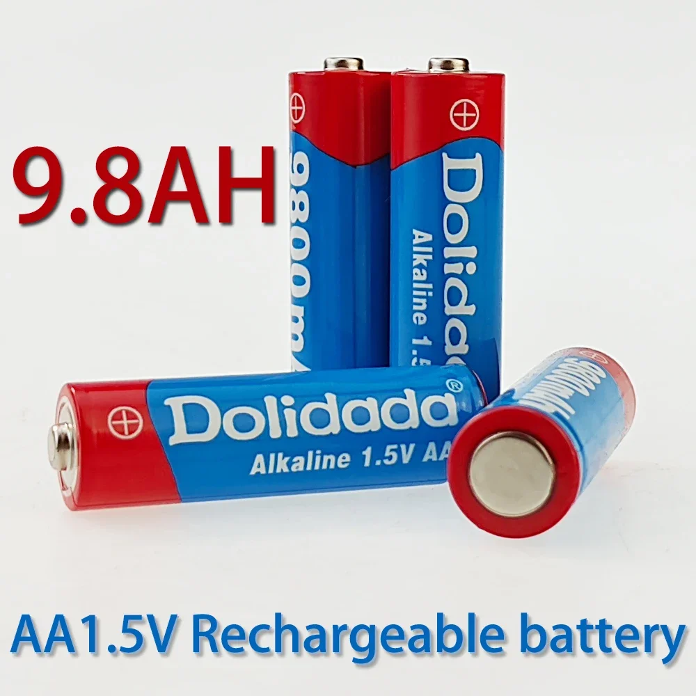 2024 New High Quality 1.5V 9800mAh Rechargeable AA Battery for Led Light Toy Camera Microphone Battery