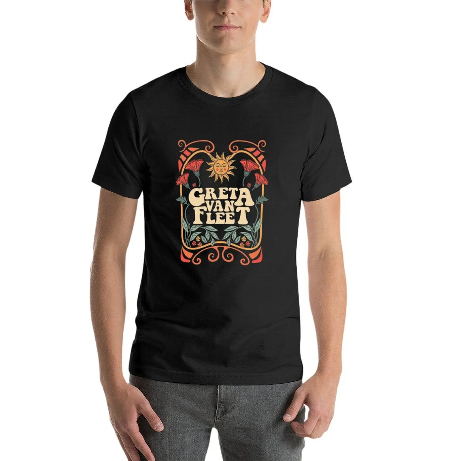 Iris greta 1 Greta Van Fleet Shirt, Retro Musical Van Fleet Rock Band Boho Vintage Musician Retro Van Fleet T-shirt Tee T-Shirt