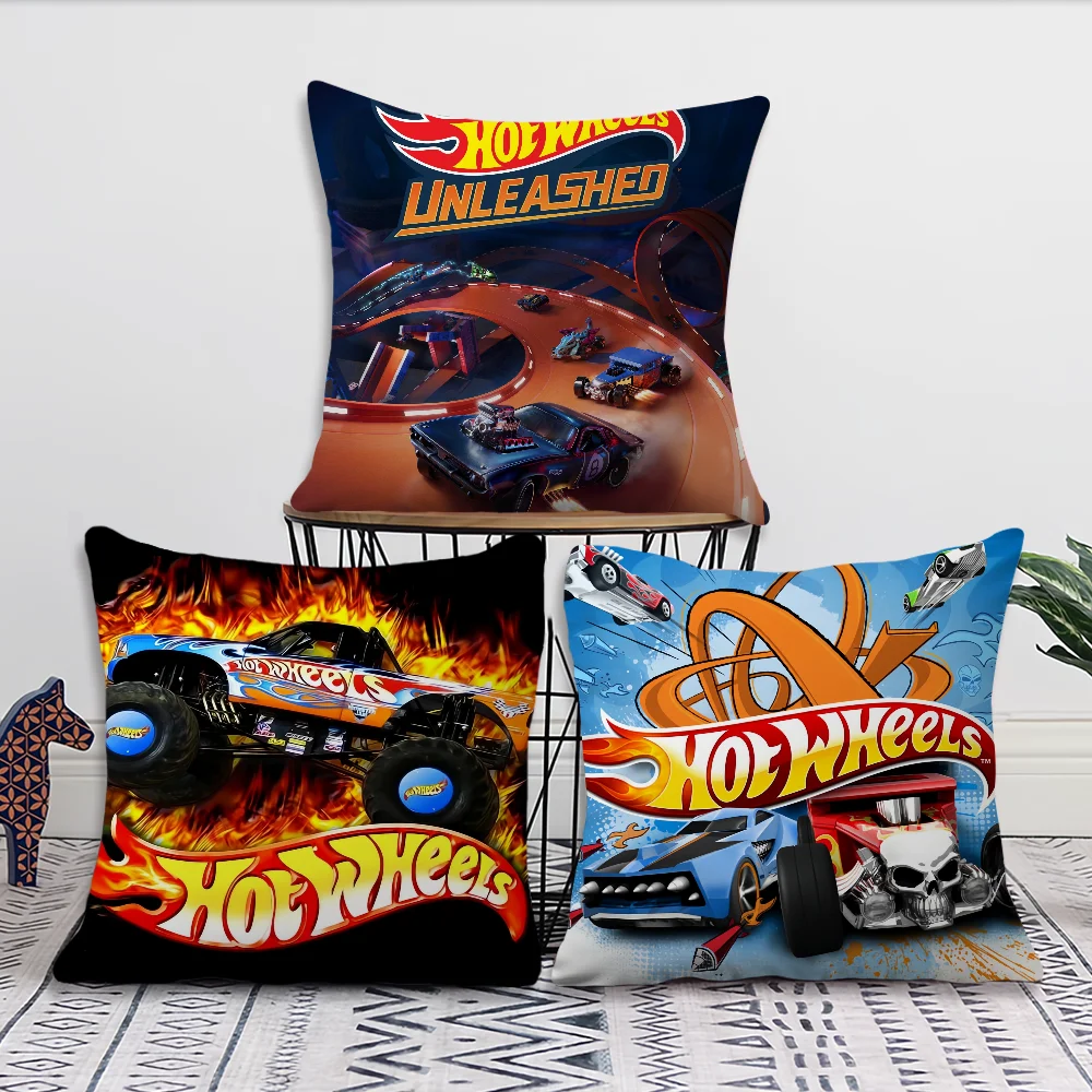 

Sport Car H-Hot W-Wheels Pillow Case living Room Home Sofa Office Shop Cover Printing Comfort Decoration Nordic Simplicity