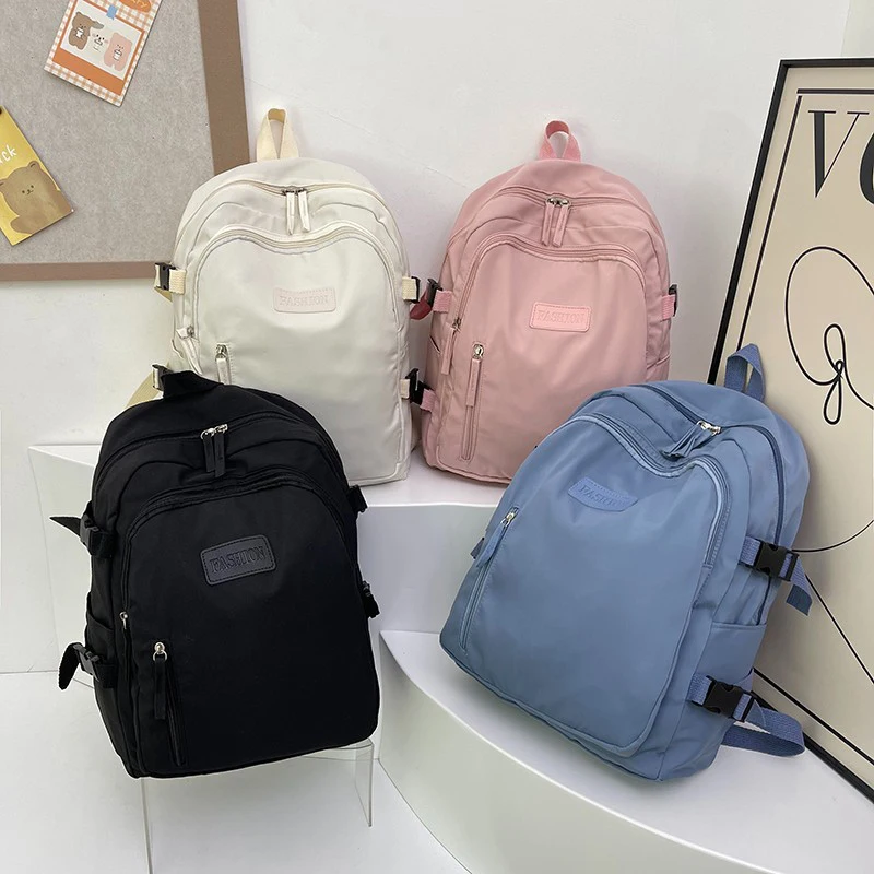 Creative Waterproof Teenage Nylon Book Bag Large Capacity Backpack Fashion Students School Bag Boys Girls Travel Backbag