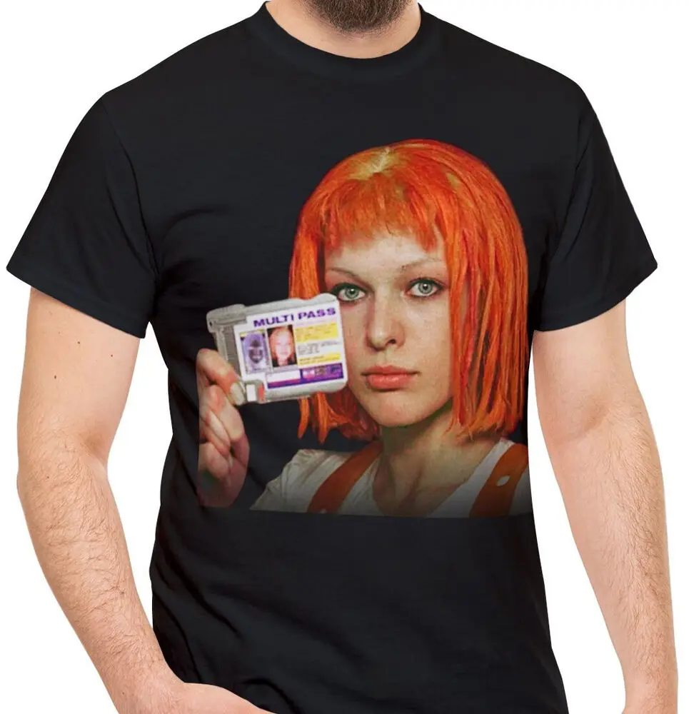 Leeloo Fifth Milla Jovovich T-Shirt Men's T Shirt Tee Cotton Anime Graphic T-shirts For Men Clothing Women Short Sleeve Tees