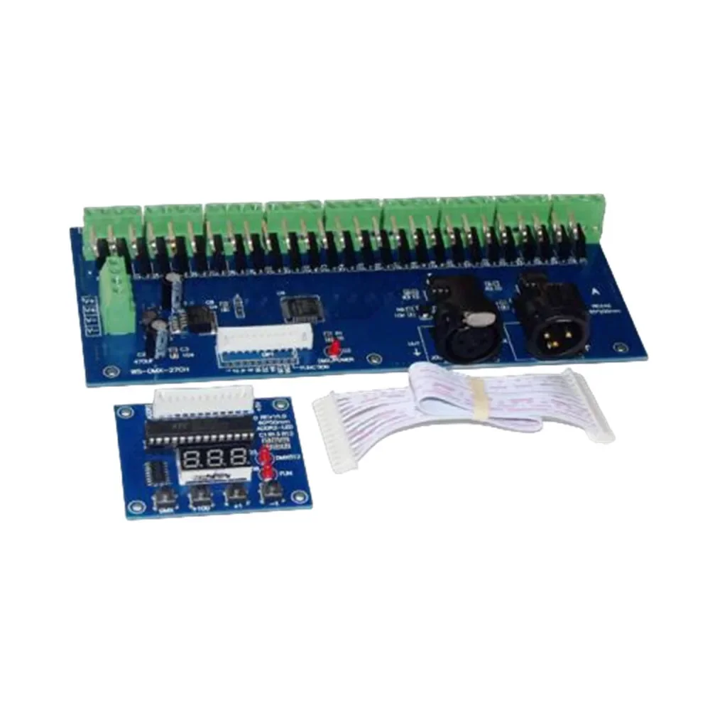 

WS-DMX-27CH-LED Digital Display Led Dimmer 1A*27CH Decoder DC12V-24V RGB Controller for Lamp