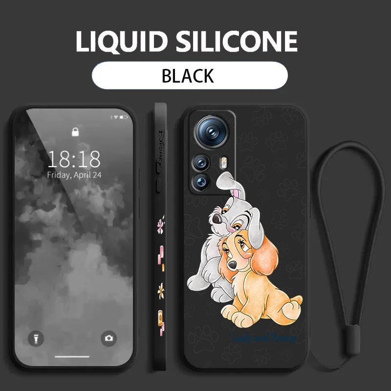 

Lady And Tramp Anime Liquid Left Rope For Xiaomi Mi 14 13T 13 12T 12 11T 11i 11 A3 10T 10 9 Pro Lite Ultra 5G Funda Phone Case