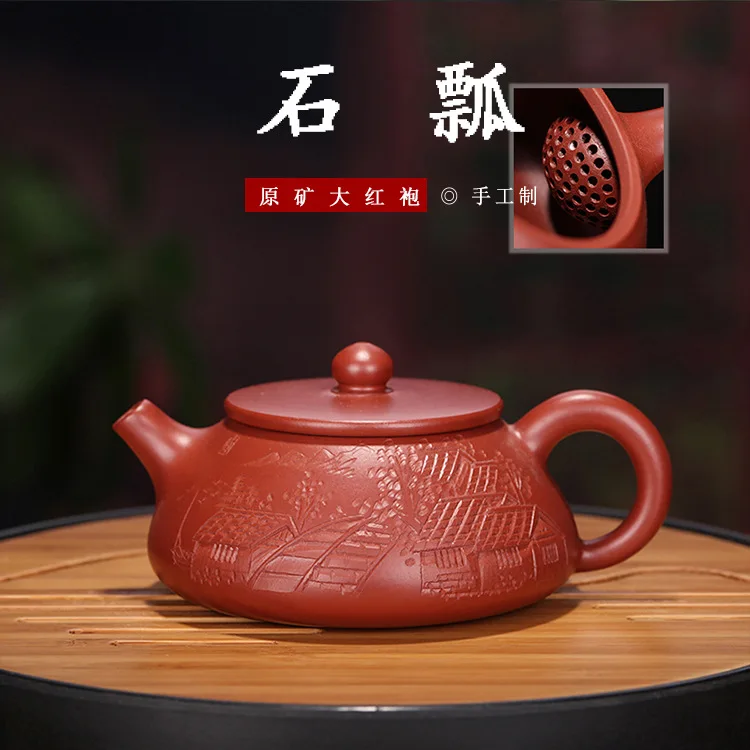 Dahongpao handmade purple clay pot Yixing handmade teapot kettle tea pot  Drinkware For Green Tea