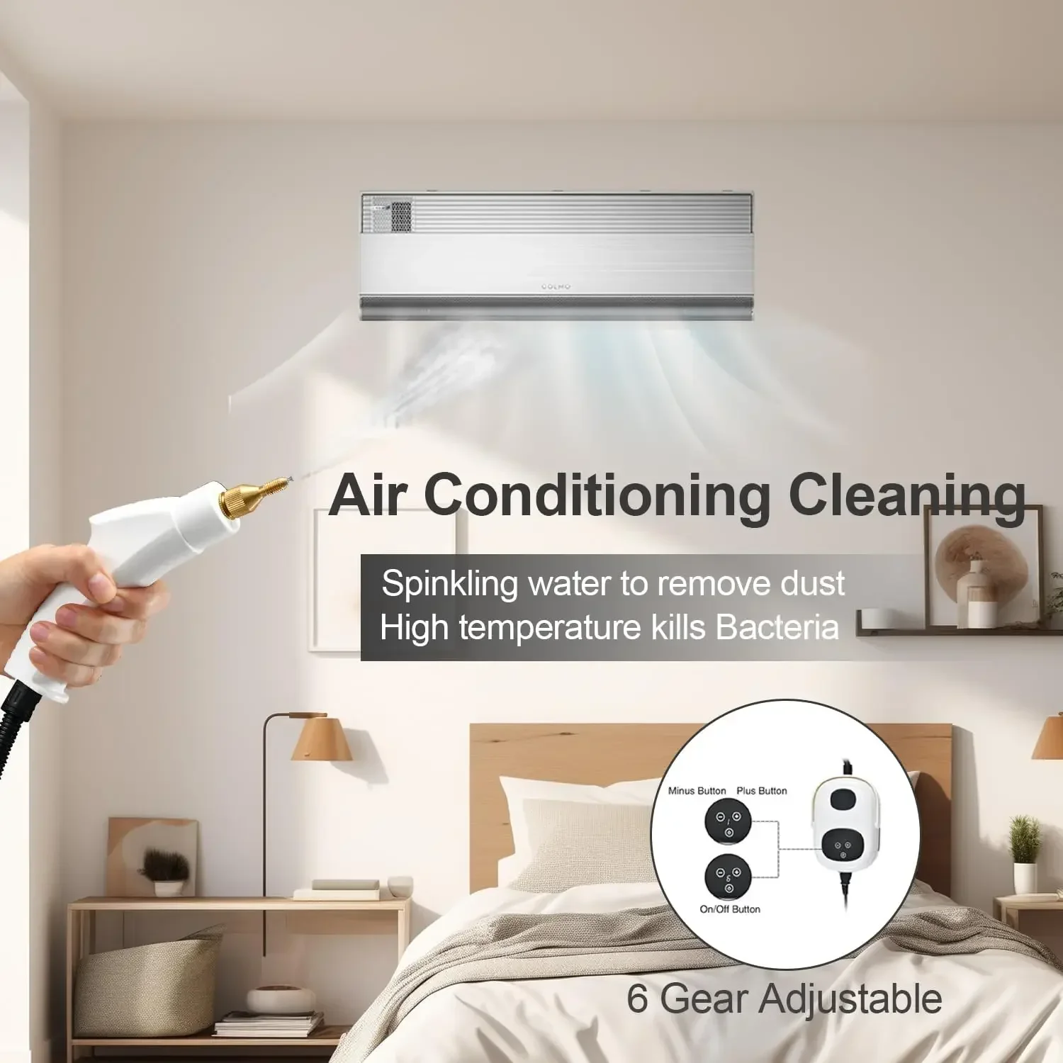 New 110V 220V High Temperature And Pressure Steam Cleaner 2500W Electric Steaming Cleaner For Air Conditioner Kitchen Hood Clean