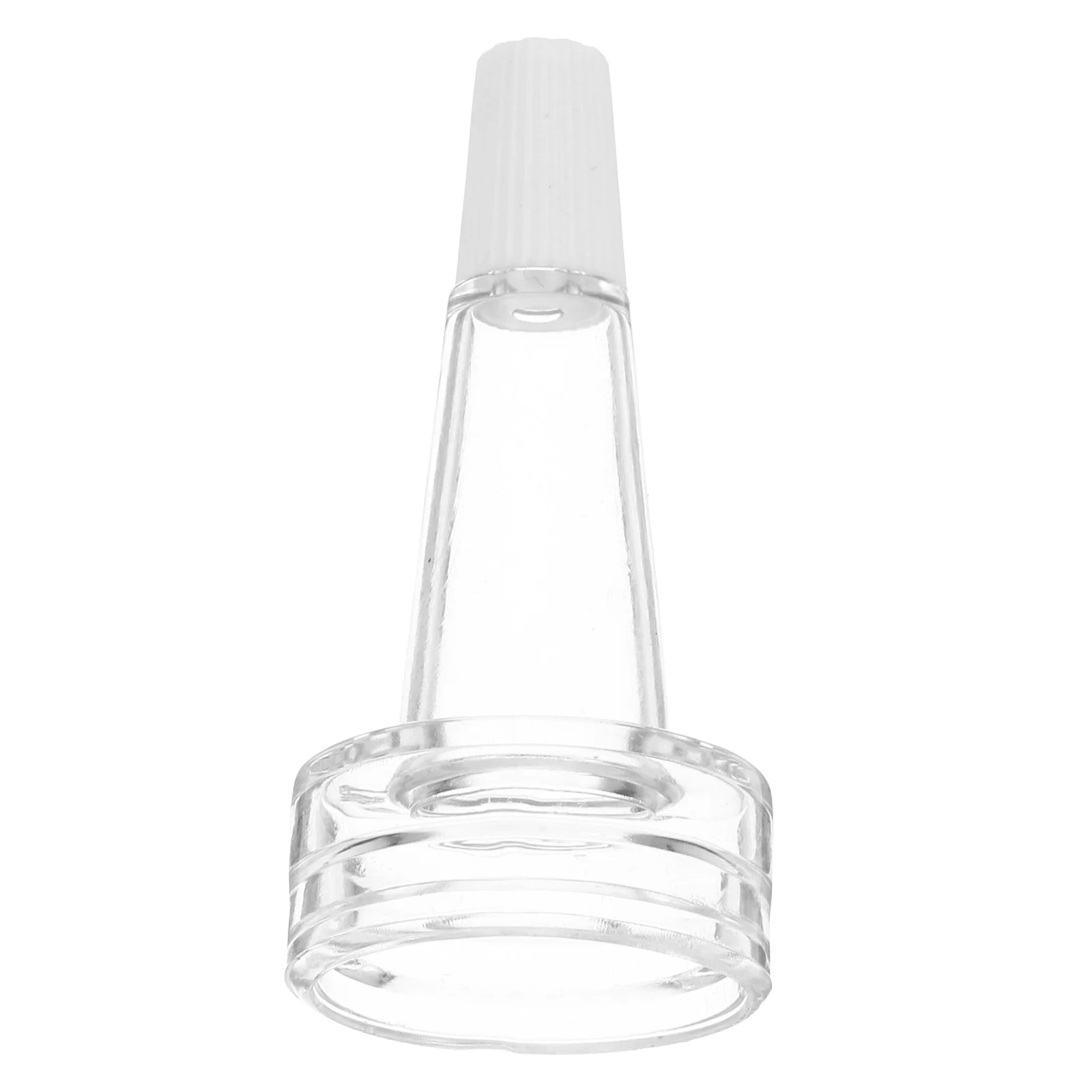 20 Pcs Shunt Dispenser Bottle Caps Transparent Dropper Splitter Essence Ampoule Soft Tube Trumpet Head