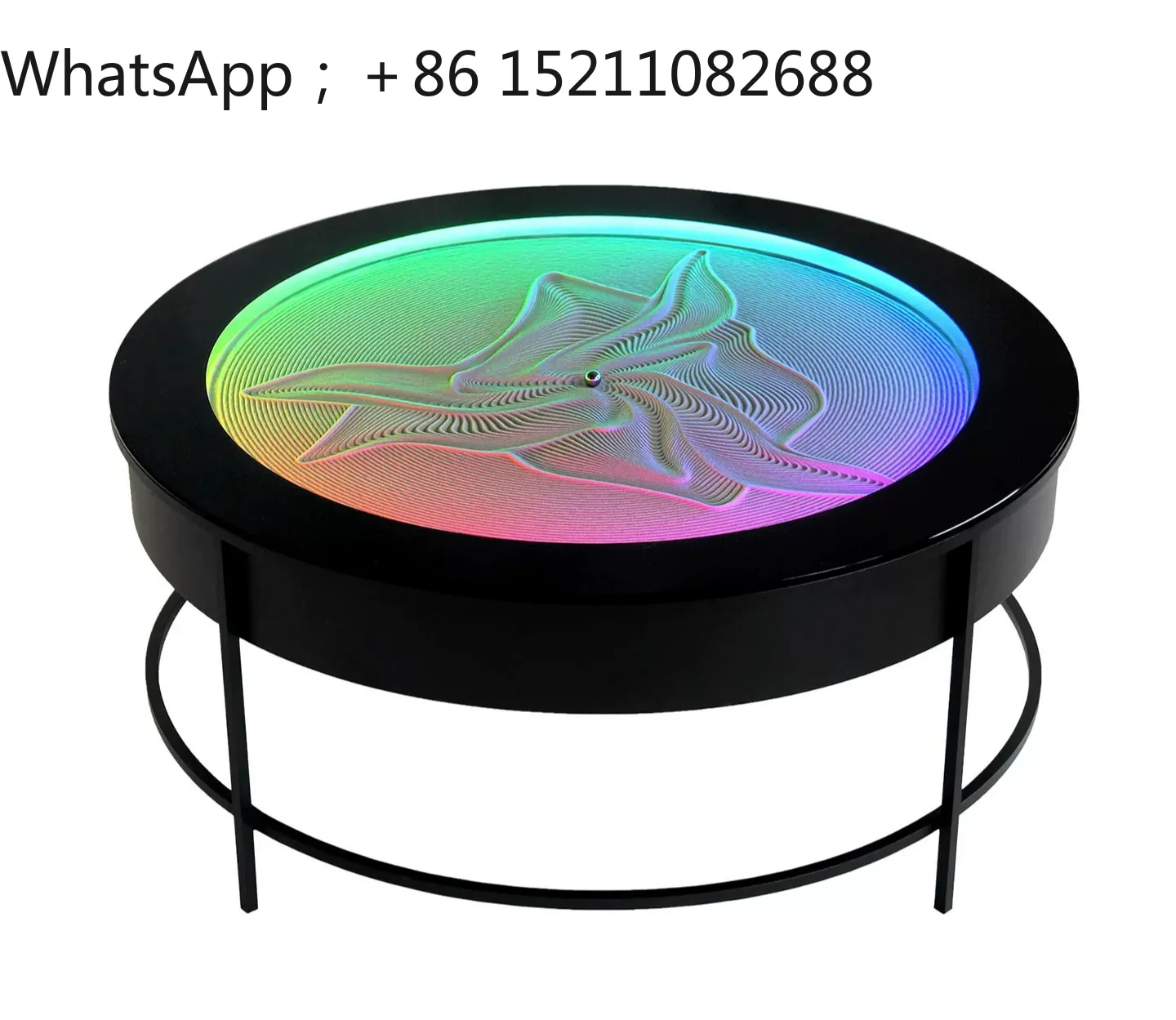 SCY automatic sand painting coffee table dynamic art ball sculpture sand painting table living room table