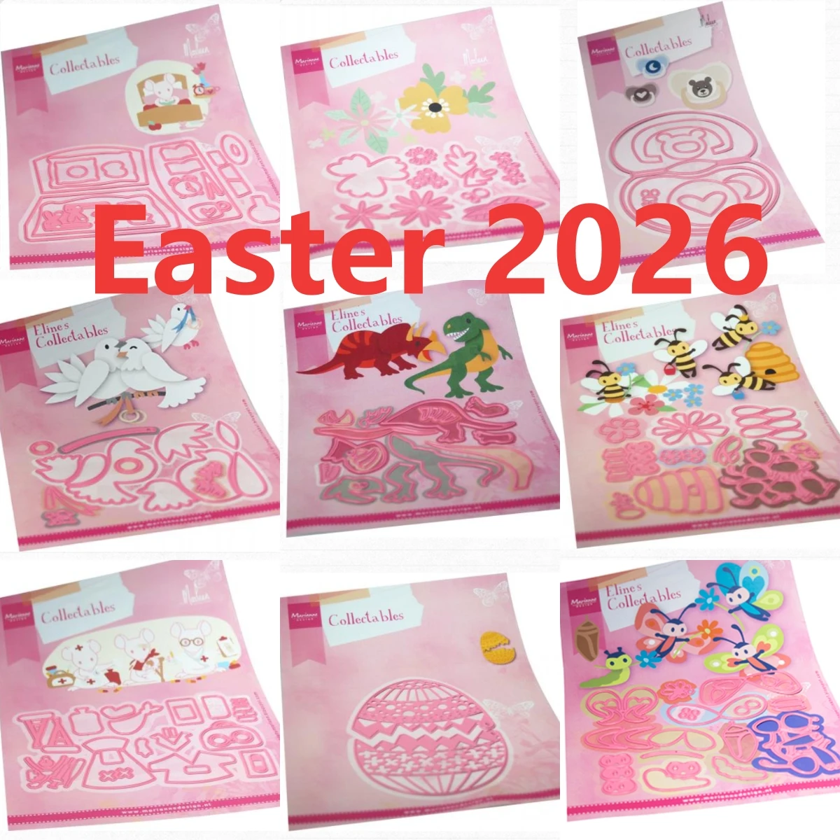

Easter Chickens and Bees 2026 NEW Cutting Dies Scrapbook Diary Decoration Stencil Embossing Template DIY Greeting Card Handmade