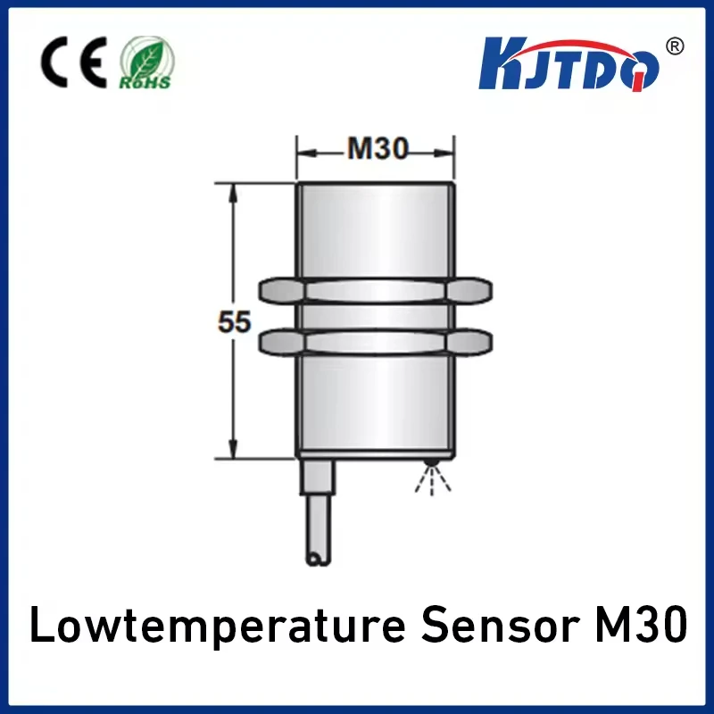 KJT M30 10mm Sensing Distance IP67 Flush High-Temperature Proximity sensor PNP NC 10-30VDC High quality