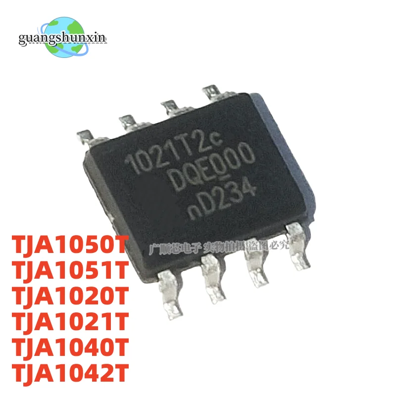 (5ชิ้น) 100% TJA1050T ใหม่ TJA1051T TJA1042T TJA1040T TJA1020T TJA1021T TJA1050 TJ1051 TJA1042 A1040/C A1040 TJA1020 A1021/C SOP