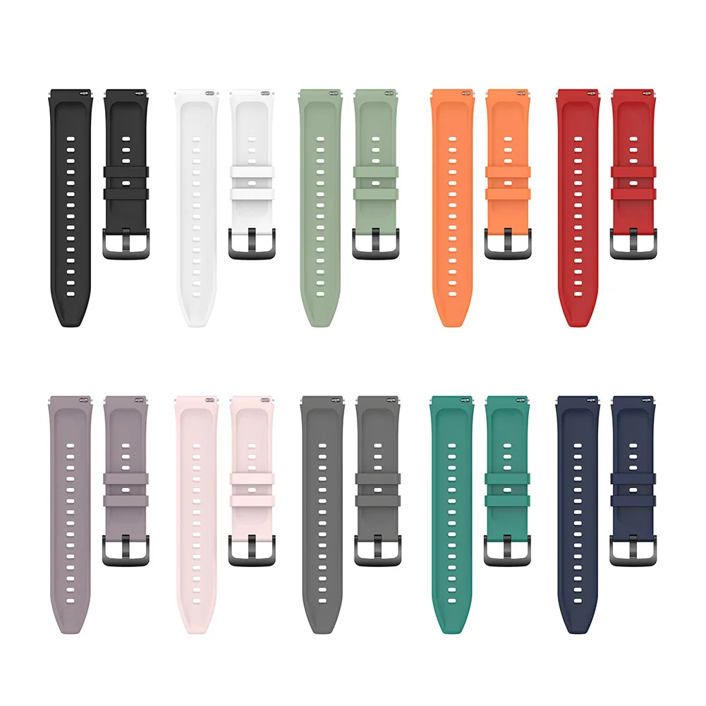 Smartwatch Band Silicone Strap for Xiaomi Watch S1 22mm Sport Watch Solid Color Watchband Comfortable Wristband