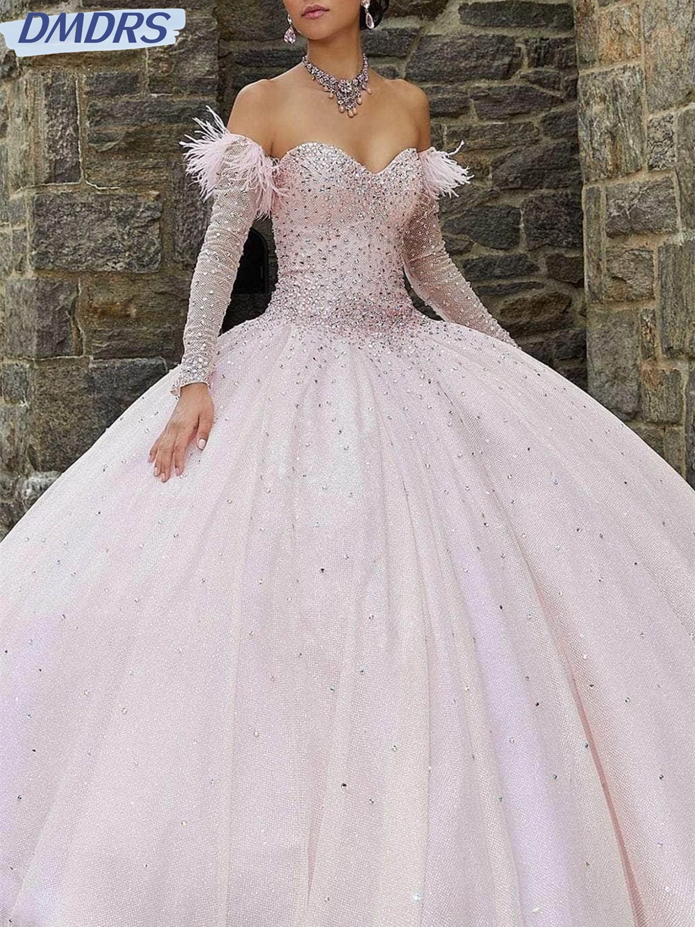 فستان أنيق مكشوف الأكتاف على شكل حرف a للحفلات الراقصة ، فساتين سهرة رشيقة ، أكمام طويلة ، فساتين طويلة على الأرض ، كلاسيكي ، 2024